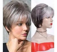 European and American Women's Hair Short Wigs Puffy Chemical Fiber Fashion Head Cover with Bangs-7296-6inches