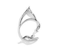 European and Jewelry Novelty Single Metal Three-dimensional Earring Female Hollow Cat Ear Outline Ear Clip