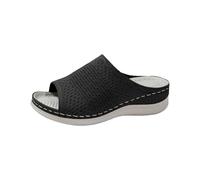 European And Wedge Leisure Round Toe Composite Warp And Weft Sandals Single Sandals For Women Womens 12