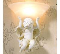 European Angel Wall Light Wall Sconce Simple Bedroom Bedside LED Living Room TV Wall Lamp Postmodern Corridor Aisle Stairs Child Baby Wall Lantern