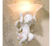 European Angel Wall Light Wall Sconce Simple Bedroom Bedside LED Living Room TV Wall Lamp Postmodern Corridor Aisle Stairs Child Baby Wall Lantern