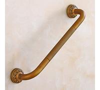 European Antique Bathroom Shelf Set - Towel Bar, Toilet Paper Holder & Robe Hook - Stylish Bath Accessories for Organized Storage & Safety Grab Support