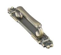 European Antique Exposed Aluminum Alloy Door Handle, 165mm/215mm/282mm Push-Pull Cabinet & Wardrobe Handle, Coffee Brown/Red Bronze/Bronze