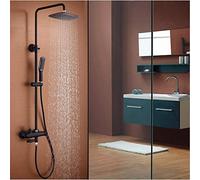 European Black Hot And Cold Sets Bathroom Scrubs Black Showers Full Copper Submarine Showers Beautiful practical