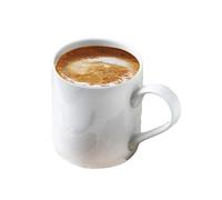 European Bone China Coffee Cup And Plate Set, High-End Latte Latte Latte Flower Pure White Mug-Ice American 380ml mug