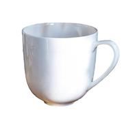 European Bone China Coffee Cup And Plate Set, High-End Latte Latte Latte Flower Pure White Mug-Ice American 500ml mug