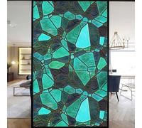 European Church Windows Film Privacy Stained Glass Window Stickers Static Cling Decorative Frosted Window Films UV Blocking Muted Colors Window Coverings (B,60x90cm WxH)