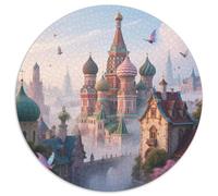 European Cities Jigsaw Puzzles Puzzle for Adults Kids. 1000 Piece Building Whimsical Challenge Toy Educational Games Home Decoration for Educational Games Gifts 1000pcs (67.5x67.5cm)