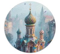 European Cities Jigsaw Puzzles Puzzles for Adults Kids. 1000 Pieces Building Whimsical Challenge Toy Educational Games Home Decoration for Educational Games Gifts 1000pcs (67.5x67.5cm)