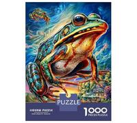 European Common Frog 1000 Piece Impossible Puzzle for Adults - Challenging Jigsaw Puzzles, Family Activity & Game Gift 38x26cm/1000pcs