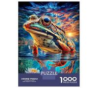 European Common Frog 1000 Piece Impossible Puzzle for Adults - Challenging Jigsaw Puzzles, Family Activity & Game Gift 70x50cm/1000pcs