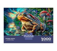 European Common Frog 1000 Piece Jigsaw Puzzle with Whimsical Design - A Charming Challenge for Adults And Kids Age 14 Years Up38x26cm/1000pcs