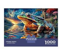 European Common Frog 1000 Piece Jigsaw Puzzle with Whimsical Design - A Charming Challenge for Adults And Kids Age 14 Years Up70x50cm/1000pcs