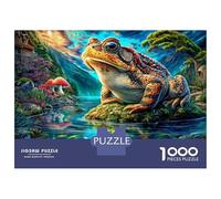 European Common Frog 1000 Piece Jigsaw Puzzle with Whimsical Design - A Charming Challenge for Adults And Kids Age 14 Years Up70x50cm/1000pcs