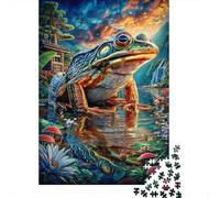 European Common Frog 1000 Piece Jigsaw Puzzle with Whimsical Design - A Charming Challenge for Adults And Kids Age 14 Years Up70x50cm/1000pcs