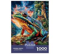 European Common Frog Puzzle 1000 Piece Impossible Jigsaw Puzzles for Adults, Impossible Puzzle Family Activity Puzzles 70x50cm/1000pcs