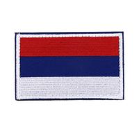 European Country Flags Patch World National Hook and Loop Badge Embroidered Patch Accessory Polyester Material 8.2x5cm 3.2x2.0in for Hats Bags Jackets Backpacks Cosplay Outdoor (Russia)