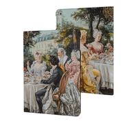 European Court Meeting Party Painting Funny Tablet Case Compatible with ipad 2017/2018/Air1/Air2 (9.7in) Personality Protective Cover