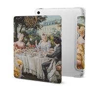 European Court Meeting Party Painting Tri-fold Tablet Case Compatible with IPAD Pro 2020 （11in）/2020 （10.2in）/2020 AIR 4 （10.9in）/Pro 2021 （11in） Soft Protective with Pen Slot