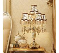 European Crystal Desk Lamp Modern Bedside Table Lamp For Decoration Living Room Bedroom Bar Cafe Hotel