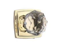 European Crystal Door Knobs Single-side Lock Entry Background Wall Invisible Hidden Locks Keyless(A1 (Chrome Knobs))