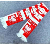 European Cup football fans waving towels cheering fans banner Poland