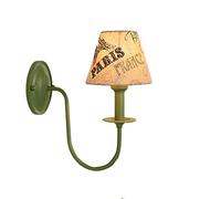 European Decorated Kitchen Bedroom Living Room American Villa Fabric Lamp Elegant Warm Cloth Light Sconces Bathroom Mirror Wall Sconce E27 (Color : Green),Pendant Lighting Ceilin