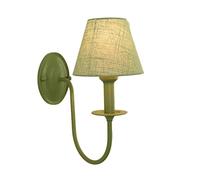 European Decorated Kitchen Bedroom Living Room American Villa Fabric Lamp Elegant Warm Cloth Light Sconces Bathroom Mirror Wall Sconce E27 (Color : Green),Pendant Lighting Ceilin