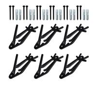 European Deer Trophy Holder, 6-Piece Preparation Decoration Holder Set, Hunting Suspension for Animal Skull in the Living Room, Hallway, Staircase