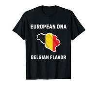 European DNA Belgian Flavor Identity Map Design Value Graphic T-Shirt