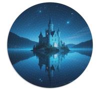 European Fairytale Castles, 1000-piece Circular Puzzle Game, Engaging Activity That Builds Patience, Or Collectible, Suitable for Ages 10+, 1000pcs (67.5x67.5cm)