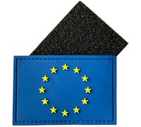 European Flag Patch - with Stars in 3D with VelKro for Military Tactical Backpacks - 3" x 2"