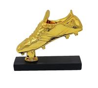 European Football Golden Boot,Resin Trophy Fan Memorabilia,Trophy Souvenir Soccer,New Ballon d'Or Trophy Football Golden Ball for Football Match Commemoration Memorial Award Fan (Gold Boot)