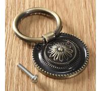 European Green/Red Zinc Alloy Knob Ancient Bronze Kitchen Drawer Handle Shoe Cupboard Door Handle 37mm / 45mm / 55mm(Green 45mm)