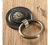 European Green/Red Zinc Alloy Knob Ancient Bronze Kitchen Drawer Handle Shoe Cupboard Door Handle 37mm / 45mm / 55mm(Green 55mm)