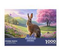 European Hare 1000 Piece Jigsaw Puzzle for Adults Educational Challenge Adults Age 12 Years Up - Challenge Edition for Home Decor Gifts 38x26cm/1000pcs