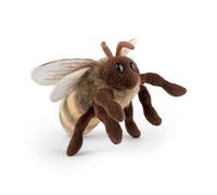 European Honey Bee Plush Stuffed Animal Toy - Realistic Soft Bee Cuddle Toy for Kids & Wildlife Lovers - Collectible Soft Plush - All Ages Educational Play, Yellow, Black, Brown