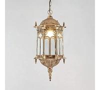 European Industrial Metal Waterproof Chandelier Rustic Glass Lantern Light Decorat Farmhouse Kitchen Ceiling Mounted Clamp Villa Gazebo Grape Frame Hanging Lamp Perfect D/Black