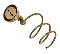 European Inspires Antique Wall Mounted Dryer Rack Bathroom Storage Shelf Resistant Rack for Towels & Accessories Brass Hair Dryer Holders Wall Mounted