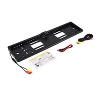 European License Plate Frame LED Rear View Camera, Night Vision Backup Camera with White Light, IP65 Reversing Image System for European Cars, 170 Degree Wide Angle View