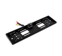 European License Plate Frame,QISUO European License Plate Frame CCD HD Car Rear View Camera Backup Reverse Camera with 12-LED Night Vision