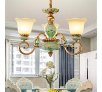 European Luxury ChandelierRetro E12 Pendant Light Fixture for Living Room Restaurant Hotel & CafeElegant Lighting for Upscale Home Decor & Modern Interior Design