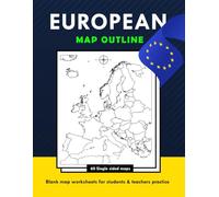 European Map Outlines | Blank map worksheets for students and teachers practice: European Map to Conduct Exam in Classroom Or Home Study