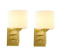 European National Copper Wall Lamp Home Bedroom Bedside Lamp Simple Living Room TV Wall Lamp Aisle Corridor Stair Light Warm and Elegant Anti-Glare Indoor Wall Lamp Moder