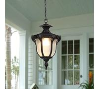 European Outdoor Chandelier Vintage IP55 Waterproof Pendant Light Garden Corridor Pavilions Balcony Grape Rack Indoor Outdoor Ceiling Light Fixture Change for The Better