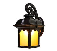 European Outdoor Square Post Wall Lamp Garden Courtyard Villa Grape Rack Aisle Corridor Aluminum Waterproof IP54 Wall Lantern Open Air Cafe Restaurant E27 Wall Sconce