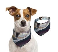 European quadrupedal Dinosaur Pet Scarf Dog Bandanas Spring Summer Soft Cotton Puppy Scarfs Adjustable Accessories for Small Medium Large Girl Boy Pup Small