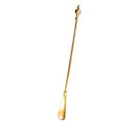 European Retro Shoe Horn for The Elderly Men Women Long Handle Brass Shoehorn Stable and Durable Shoe Lifter, Art Decoration Gift
