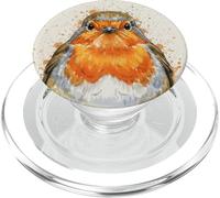 European Robin Colorful Splash PopSockets PopGrip for MagSafe