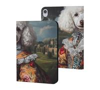 European Royal Court Poodle Dog Funny Tablet Case Compatible with ipad Mini6 (8.3in) Personality Protective Cover